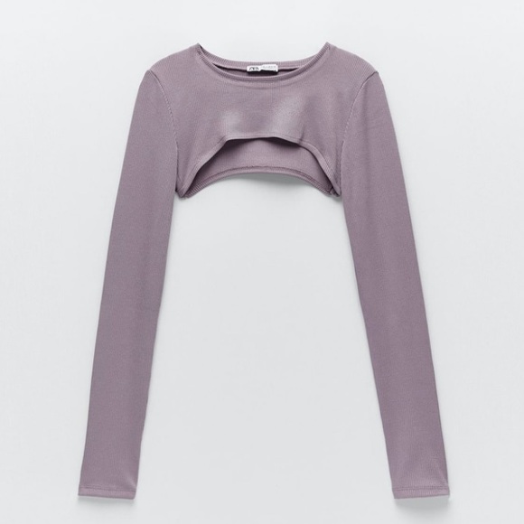 Zara Ribbed T-shirt 🌷 - Picture 2 of 3